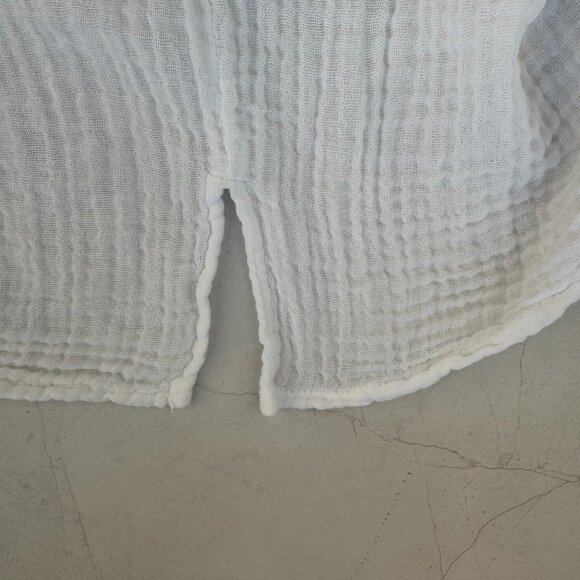 Michael Stars Crinkle Gauze Cotton Top - Picture 6 of 7